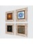 Yaşam Çiçeği, Nazar, Sri Yantra, Hayat Ağacı Taş Duvar Tablosu Çerçeveli Duvar Dekoru 4 Parça Tablo Seti Wall Art T4-534 2