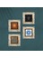 Yaşam Çiçeği, Nazar, Sri Yantra, Hayat Ağacı Taş Duvar Tablosu Çerçeveli Duvar Dekoru 4 Parça Tablo Seti Wall Art T4-534 4