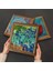 Van Gogh Kafe Terasta Gece, İrisler, Yıldızlı Gece Taş Duvar Tablosu Ahşap Çerçeveli Duvar Dekoru 3 Parça Tablo Seti Wall Art W3-463 4