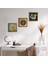 Lotus Çiçeği, Lale Ebru Sanatı, Şahmeran Taş Duvar Tablosu Ahşap Çerçeveli Duvar Dekoru 3 Parça Tablo Seti Wall Art W3-658 1