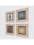 Stone Yaşam Çiçeği, Lotus Çiçeği, Fatma Ana Eli (Hamsa) Çerçeveli Taş Duvar Tablosu 4’lü Set - Dekoratif Modern Sanat, Ev ve Ofis Dekoru |TK4-421| 2