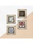 Sri Yantra, Çini Sanatı, Elif-Vav, Nar Ağacı Taş Duvar Tablosu Çerçeveli Duvar Dekoru 4 Parça Tablo Seti Wall Art T4-263 5