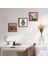 Kelebekli Çiçek, Nar, Fatma Ana Eli (Hamsa) Taş Duvar Tablosu Ahşap Çerçeveli Duvar Dekoru 3 Parça Tablo Seti Wall Art W3-706 1