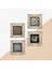 Yaşam Çiçeği, Çini Sanatı, Şahmeran Taş Duvar Tablosu Çerçeveli Duvar Dekoru 4 Parça Tablo Seti Wall Art T4-450 5