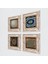 Yaşam Çiçeği, Nazar, Sri Yantra Taş Duvar Tablosu Çerçeveli Duvar Dekoru 4 Parça Tablo Seti Wall Art T4-572 2