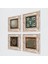 Yaşam Çiçeği, Hayat Ağacı, Sri Yantra Taş Duvar Tablosu Çerçeveli Duvar Dekoru 4 Parça Tablo Seti Wall Art T4-584 2