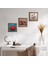 Ebru Sanatı, Nar Taş Duvar Tablosu Ahşap Çerçeveli Duvar Dekoru 3 Parça Tablo Seti Wall Art W3-837 1