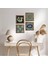 Hayat Ağacı, Mandala, Nazar, Şahmeran Ahşap Çerçeveli Taş Duvar Tablosu 4’lü Set – 25x25 cm Dekoratif Modern Sanat – Ev ve Ofis Dekoru |W4-1030| 1