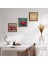 Lotus Çiçeği, Nar Taş Duvar Tablosu Ahşap Çerçeveli Duvar Dekoru 3 Parça Tablo Seti Wall Art W3-820 1