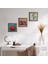 Ebru Sanatı, Nar Taş Duvar Tablosu Ahşap Çerçeveli Duvar Dekoru 3 Parça Tablo Seti Wall Art W3-838 1