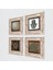Stone Yaşam Çiçeği, Sri Yantra, Fatma Ana Eli (Hamsa) Çerçeveli Taş Duvar Tablosu 4’lü Set - Dekoratif Modern Sanat, Ev ve Ofis Dekoru |TK4-590| 2
