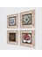 Sri Yantra, Çini Sanatı, Nar Ağacı Taş Duvar Tablosu Çerçeveli Duvar Dekoru 4 Parça Tablo Seti Wall Art T4-270 2