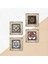 Sri Yantra, Çini Sanatı, Nar Ağacı Taş Duvar Tablosu Çerçeveli Duvar Dekoru 4 Parça Tablo Seti Wall Art T4-270 5