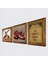 Nazar Duası, Semazen, Nar Taş Duvar Tablosu Ahşap Çerçeveli Duvar Dekoru 3 Parça Tablo Seti Wall Art W3-861 2