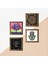 Stone Sri Yantra, Hayat Ağacı, Fatma Ana Eli (Hamsa) Ahşap Çerçeveli Taş Duvar Tablosu 4’lü Set – 25x25 cm Dekoratif Modern Sanat – Ev ve Ofis Dekoru |W4-1050| 5