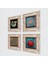 Yaşam Çiçeği, Şahmeran, Nar Çerçeveli Taş Duvar Tablosu 4’lü Set - Dekoratif Modern Sanat, Ev ve Ofis Dekoru |TK4-443| 2