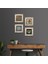 Yaşam Çiçeği, Fas Desenli Vintage, Şahmeran Çerçeveli Taş Duvar Tablosu 4’lü Set - Dekoratif Modern Sanat, Ev ve Ofis Dekoru |TK4-453| 1
