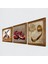 Vav, Semazen, Nar Taş Duvar Tablosu Ahşap Çerçeveli Duvar Dekoru 3 Parça Tablo Seti Wall Art W3-866 2