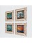 İstanbul Galata Kulesi, Kız Kulesi, Van Gogh İrisler, Badem Ağacı Taş Duvar Tablosu Çerçeveli Duvar Dekoru 4 Parça Tablo Seti Wall Art T4-757 2
