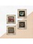 Yaşam Çiçeği, Sri Yantra, Şahmeran, Nar Çerçeveli Taş Duvar Tablosu 4’lü Set - Dekoratif Modern Sanat, Ev ve Ofis Dekoru |TK4-766| 5