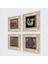 Yaşam Çiçeği, Şahmeran, Nar Taş Duvar Tablosu Çerçeveli Duvar Dekoru 4 Parça Tablo Seti Wall Art T4-769 2