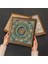 Mandala, Şahmeran, Hayat Ağacı Ahşap Çerçeveli Taş Duvar Tablosu 4’lü Set – 25x25 cm Dekoratif Modern Sanat – Ev ve Ofis Dekoru |W4-723| 4