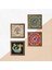 Mandala, Şahmeran, Hayat Ağacı Ahşap Çerçeveli Taş Duvar Tablosu 4’lü Set – 25x25 cm Dekoratif Modern Sanat – Ev ve Ofis Dekoru |W4-723| 5