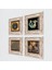 Yaşam Çiçeği, Semazen, Nazar, Şahmeran Taş Duvar Tablosu Çerçeveli Duvar Dekoru 4 Parça Tablo Seti Wall Art T4-599 2