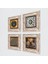 Yaşam Çiçeği, Semazen, Nazar, Çini Sanatı Taş Duvar Tablosu Çerçeveli Duvar Dekoru 4 Parça Tablo Seti Wall Art T4-603 2