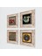 Yaşam Çiçeği, Nazar, Şahmeran, Nar Çerçeveli Taş Duvar Tablosu 4’lü Set - Dekoratif Modern Sanat, Ev ve Ofis Dekoru |TK4-768| 2