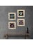 Nazar, Tavus Kuşu, Yaşam Çiçeği, Şahmeran Çerçeveli Taş Duvar Tablosu 4’lü Set - Dekoratif Modern Sanat, Ev ve Ofis Dekoru |TK4-776| 1