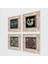 Hayat Ağacı, Nazar, Yaşam Çiçeği, Şahmeran Taş Duvar Tablosu Çerçeveli Duvar Dekoru 4 Parça Tablo Seti Wall Art T4-782 2