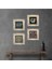 Stone Nazar, Yaşam Çiçeği, Şahmeran Çerçeveli Taş Duvar Tablosu 4’lü Set - Dekoratif Modern Sanat, Ev ve Ofis Dekoru |TK4-791| 1