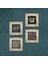 Stone Nazar, Yaşam Çiçeği, Şahmeran Çerçeveli Taş Duvar Tablosu 4’lü Set - Dekoratif Modern Sanat, Ev ve Ofis Dekoru |TK4-791| 4