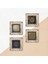 Stone Yaşam Çiçeği, Nazar, Sri Yantra Çerçeveli Taş Duvar Tablosu 4’lü Set - Dekoratif Modern Sanat, Ev ve Ofis Dekoru |TK4-577| 5