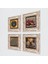 Yaşam Çiçeği, Semazen, Nazar, Nar Taş Duvar Tablosu Çerçeveli Duvar Dekoru 4 Parça Tablo Seti Wall Art T4-595 2