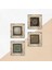 Stone Yaşam Çiçeği, Mandala, Sri Yantra Çerçeveli Taş Duvar Tablosu 4’lü Set - Dekoratif Modern Sanat, Ev ve Ofis Dekoru |TK4-583| 5