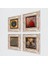 Yaşam Çiçeği, Semazen, Nazar, Nar Taş Duvar Tablosu Çerçeveli Duvar Dekoru 4 Parça Tablo Seti Wall Art T4-605 2