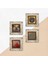 Yaşam Çiçeği, Semazen, Nazar, Nar Taş Duvar Tablosu Çerçeveli Duvar Dekoru 4 Parça Tablo Seti Wall Art T4-605 5