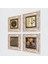Stone Yaşam Çiçeği, Semazen, Elif-Vav, Nazar Çerçeveli Taş Duvar Tablosu 4’lü Set - Dekoratif Modern Sanat, Ev ve Ofis Dekoru |TK4-617| 2