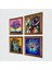 Picasso Ağlayan Kadın, Ayna Karşısındaki Kız, Hayat Ağacı Taş Duvar Tablosu Ahşap Çerçeveli Duvar Dekoru 4 Parça Tablo Seti Wall Art W4-1024 2