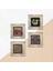 Yaşam Çiçeği, Şahmeran, Nar Taş Duvar Tablosu Çerçeveli Duvar Dekoru 4 Parça Tablo Seti Wall Art T4-769 5