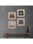 Ebru Sanatı, Yaşam Çiçeği, Şahmeran, Nar Taş Duvar Tablosu Çerçeveli Duvar Dekoru 4 Parça Tablo Seti Wall Art T4-772 1