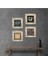 Nazar, Lotus Çiçeği, Yaşam Çiçeği, Şahmeran Çerçeveli Taş Duvar Tablosu 4’lü Set - Dekoratif Modern Sanat, Ev ve Ofis Dekoru |TK4-792| 1