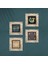 Nazar, Lotus Çiçeği, Yaşam Çiçeği, Şahmeran Çerçeveli Taş Duvar Tablosu 4’lü Set - Dekoratif Modern Sanat, Ev ve Ofis Dekoru |TK4-792| 4
