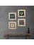 Nazar, Yaşam Çiçeği, Şahmeran, Hayat Ağacı Taş Duvar Tablosu Çerçeveli Duvar Dekoru 4 Parça Tablo Seti Wall Art T4-794 1