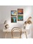 Salvador Dalí, Claude Monet, Van Gogh, İstanbul Kız Kulesi Taş Duvar Tablosu Ahşap Çerçeveli Duvar Dekoru 4 Parça Tablo Seti Wall Art W4-751 1
