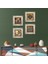Yaşam Çiçeği, Semazen, Vav, Nazar Taş Duvar Tablosu Çerçeveli Duvar Dekoru 4 Parça Tablo Seti Wall Art T4-619 1