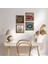 Ebru Sanatı, Nazar, Sri Yantra, Nar Taş Duvar Tablosu Ahşap Çerçeveli Duvar Dekoru 4 Parça Tablo Seti Wall Art W4-1035 1