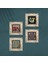 Yaşam Çiçeği, Şahmeran, Nar Taş Duvar Tablosu Çerçeveli Duvar Dekoru 4 Parça Tablo Seti Wall Art T4-774 4